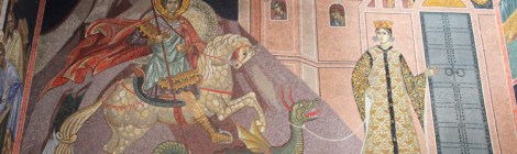 Pyhä Yrjänä, prinsessa ja kesytetty lohikäärme.