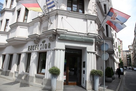 Hotelli Excelsior Belgrad sijaitsee hyvällä paikalla keskustassa.