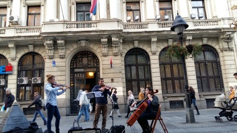 Belgradin Knez Mihailova -kävelykadulla on aina tunnelmaa.