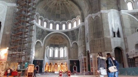 Pyhän Savan kirkko on vielä rakenteilla Belgradissa.