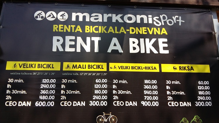 Rent a Bike in Belgrade Ada