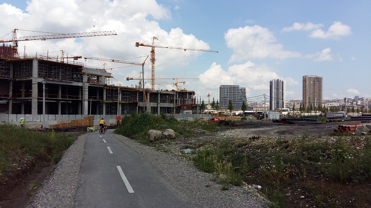 Belgrade Water Front rakennustyömaa kesä 2019.